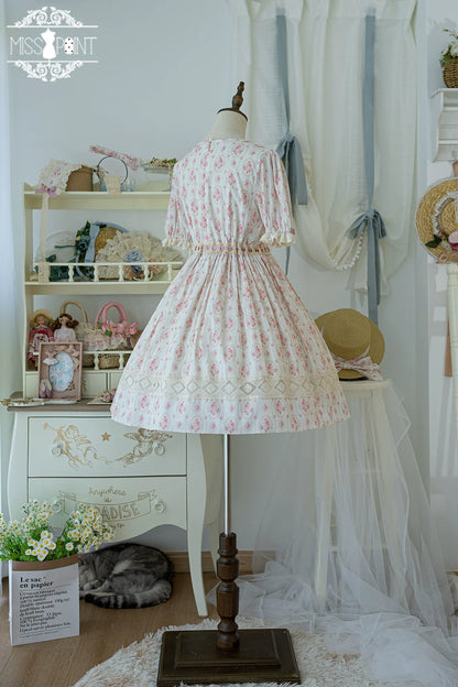 Miss Point - Customized Elegant Lolita OP Dress Cute Daily Girl Short Lolita Dress