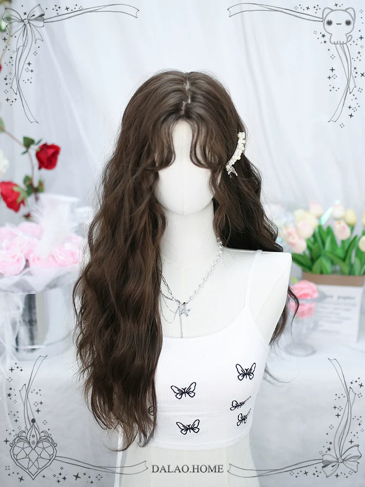 Dalao Home - Fallen - Daily Lolita Wigs Cold brown Long Hair