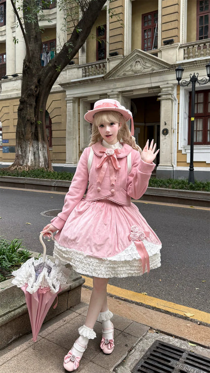 LeMiroir - Winter Solstice - Elegant Lolita Winter Short Coat & SK