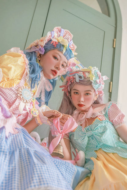 Fluff Mollie - Bean Breakfast - Sweet Lolita Overskirt Daily Daily Petaled Skirt