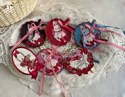 Miss Point - Forest Berry Bunny - Classic Lolita Accessory Cute Rabbit BNT KC and Brooch
