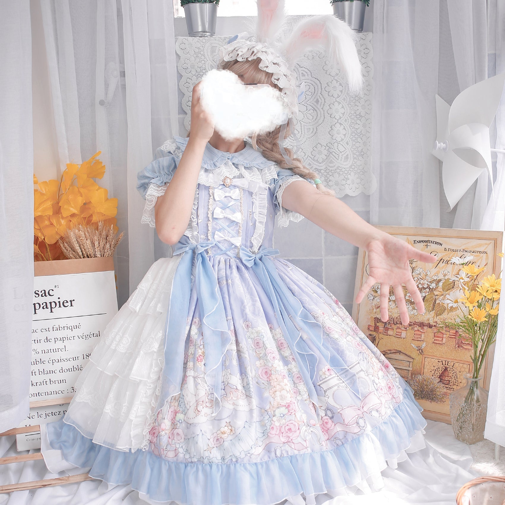 MIST - Sweet Lolita Golilla Short Sleeve Shirt