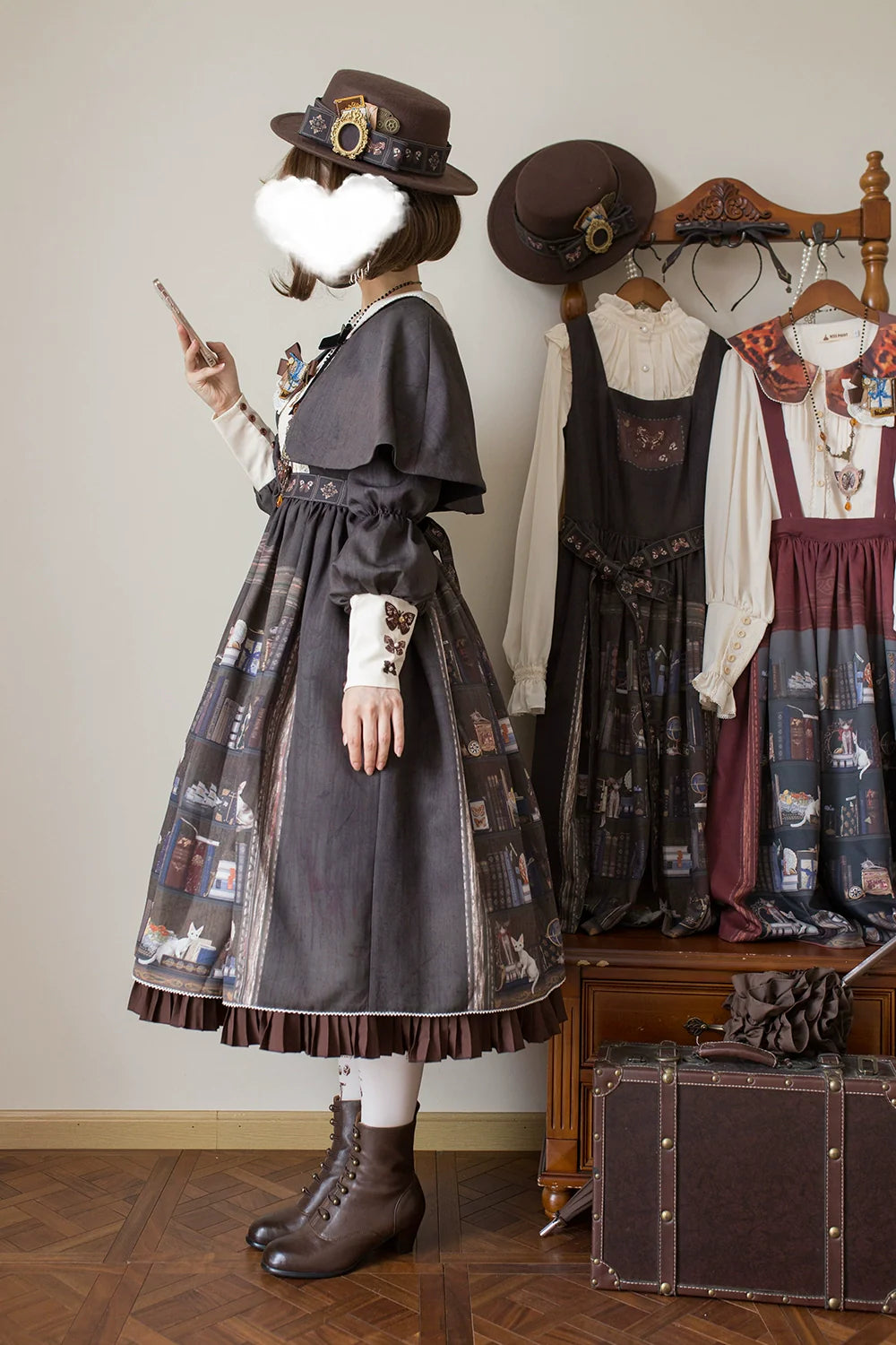 Miss Point - German Bookshelf - Classic Lolita OP Dress & Detachble Cape