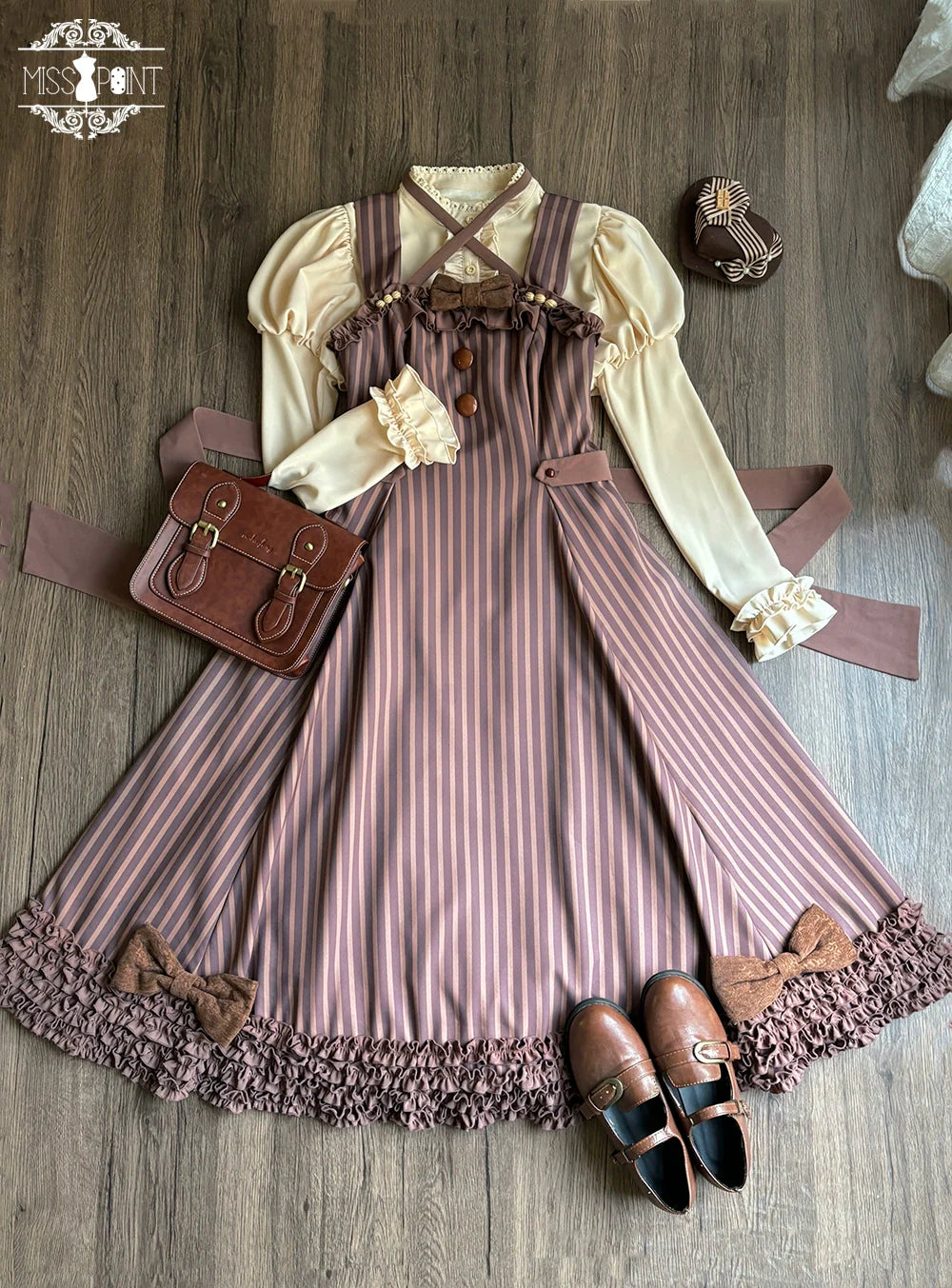 Miss Point - Classic Lolita JSK Customized Stripe Lolita Dress