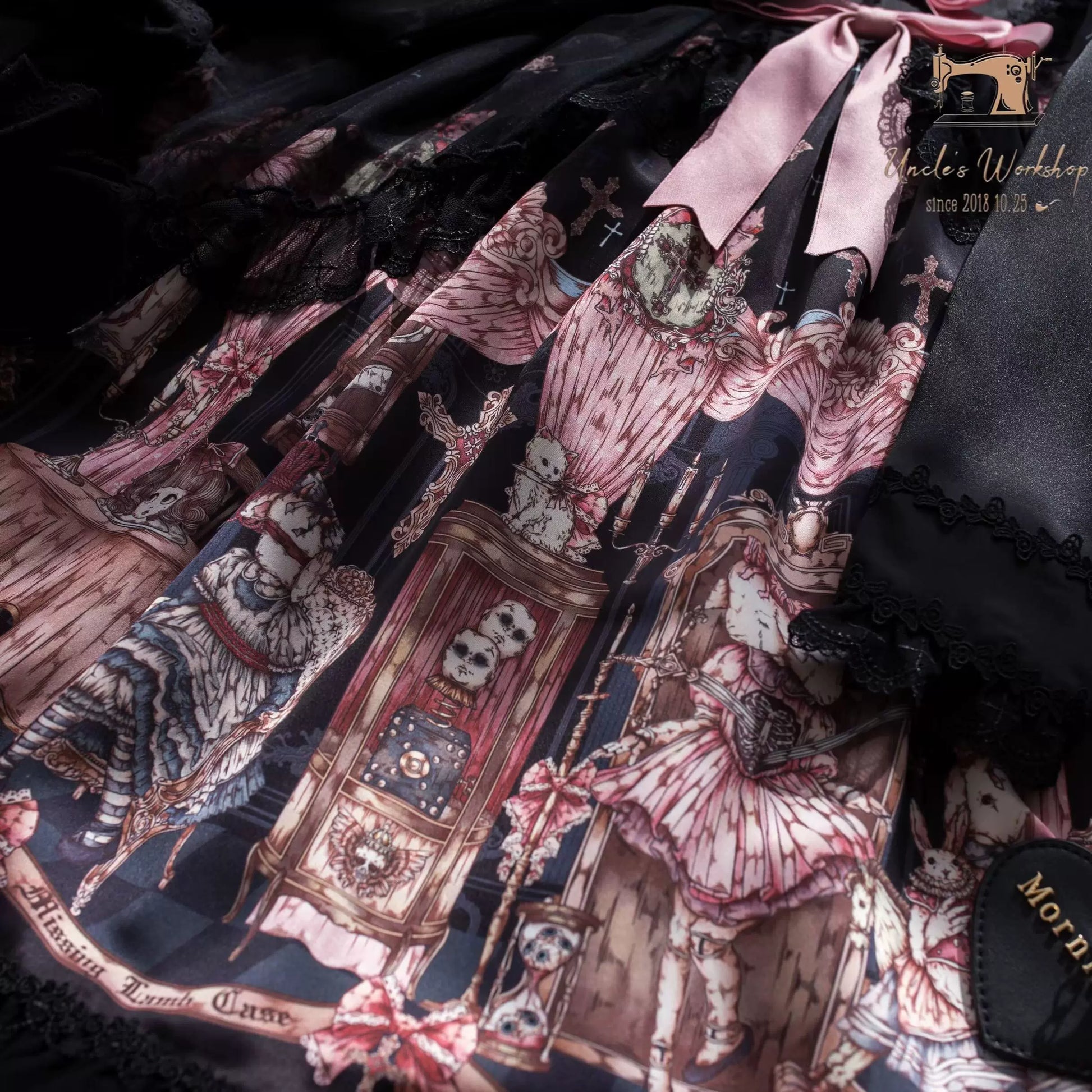 Uncle's Workshop - Missing Lamb Case - Gothic Lolita Dress Set with Sheep Prints