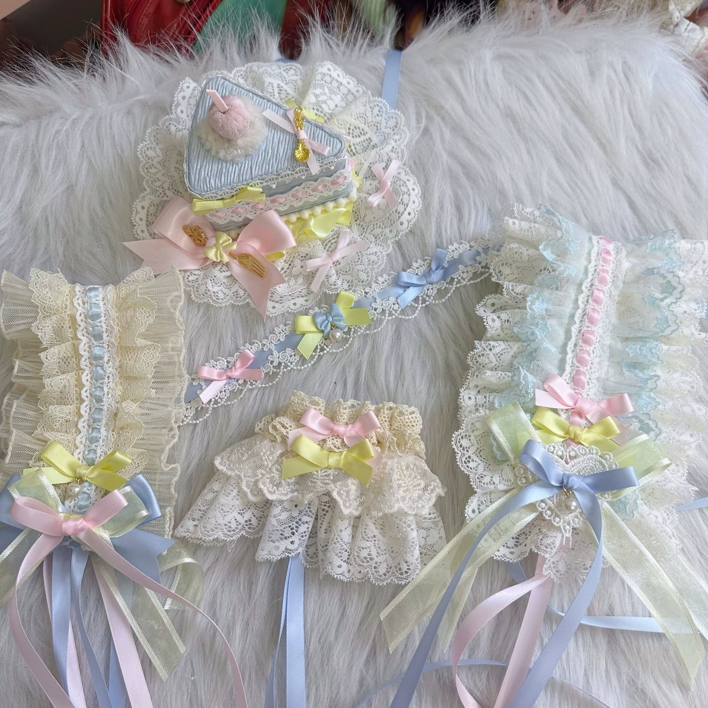 Chestnut Lolita - Sweet Lolita Headdress, Bow and Lace Decoration