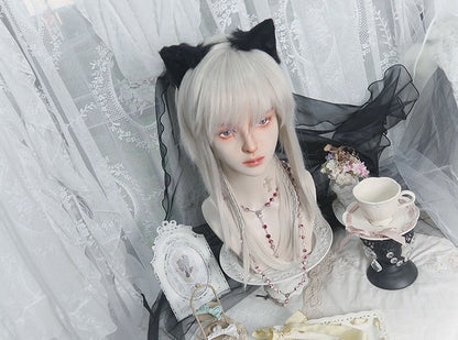 PippiPalace - Shikigami - Silver Gray Ancient Crown Wig