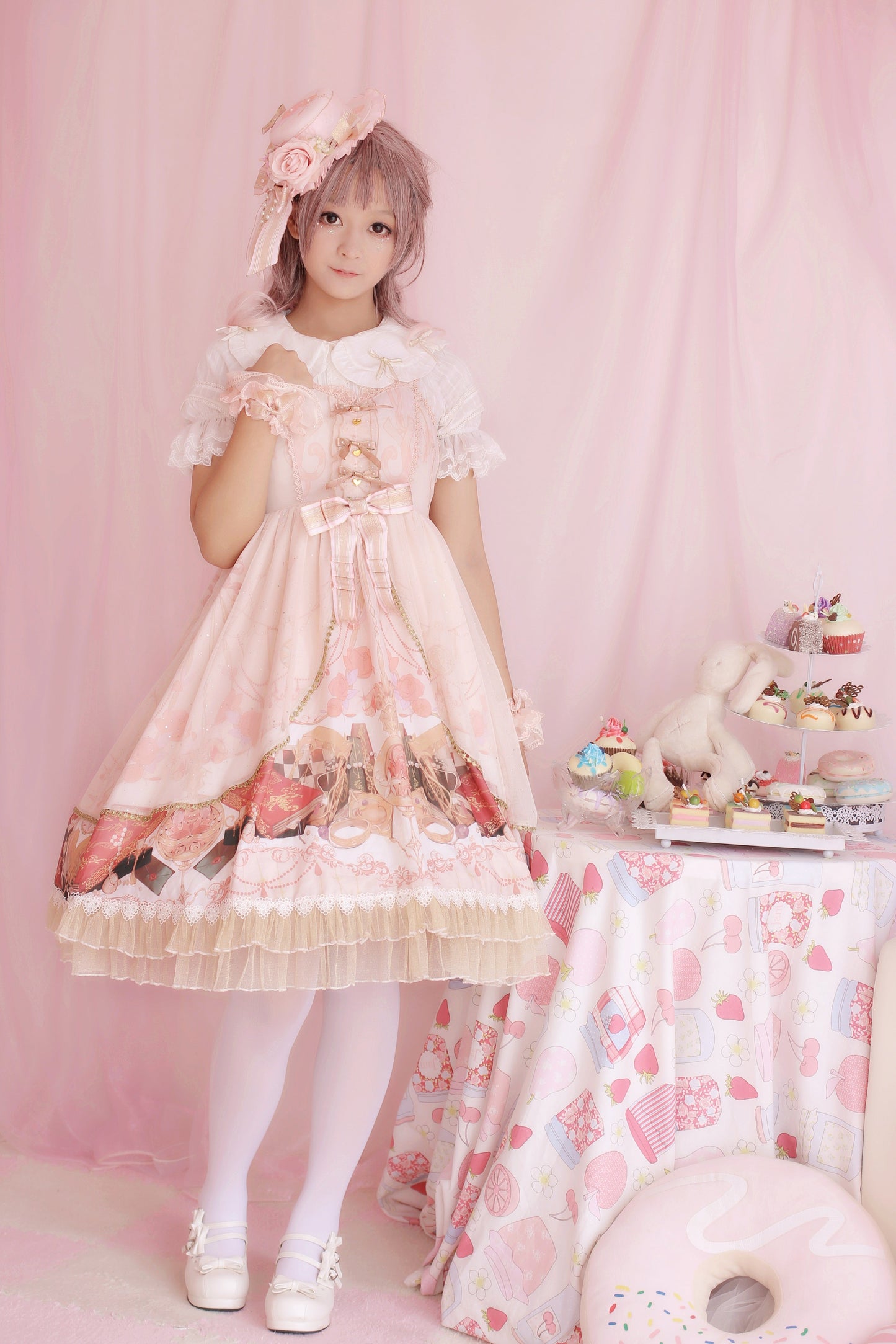 Strawberry Witch - Clock Encounter - Summer Lolita JSK Dress