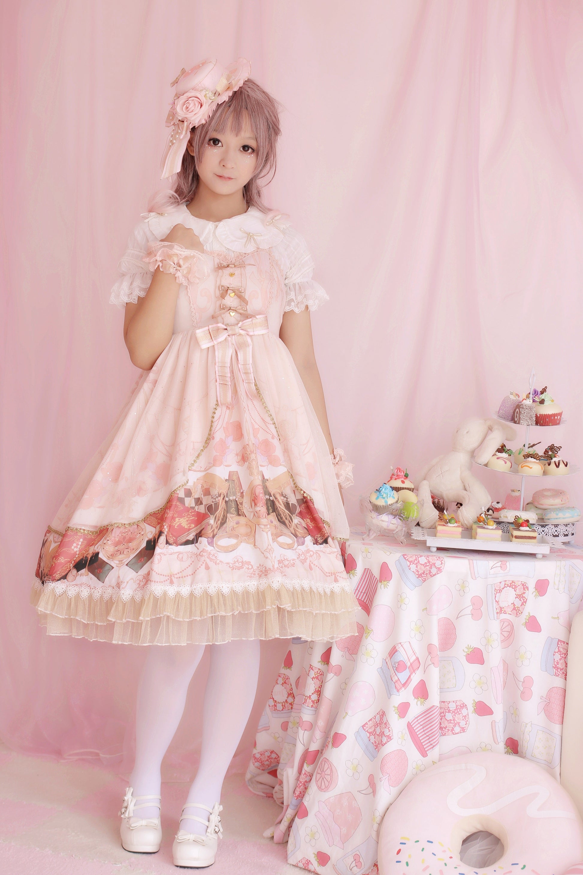 Strawberry Witch - Clock Encounter - Summer Lolita JSK Dress