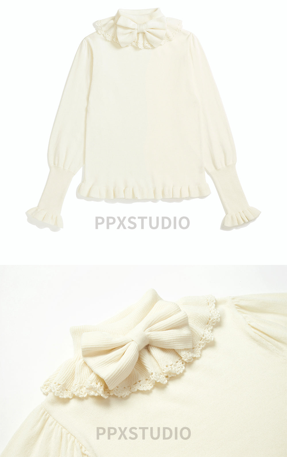 PPX STUDIO - Sweet Lolita Woolen Sweater Multicolors