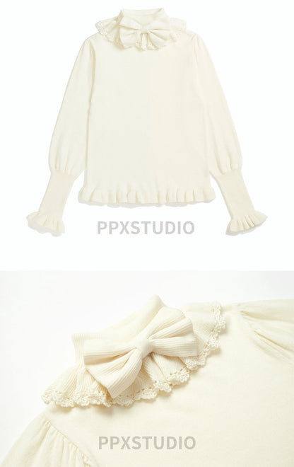 PPX STUDIO - Sweet Lolita Woolen Sweater Multicolors