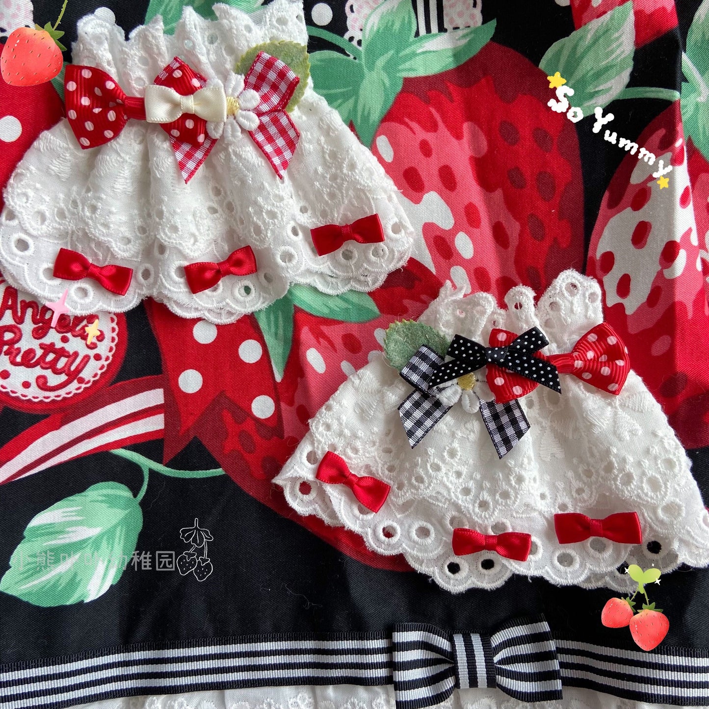 Bear Doll - Original Cute Lolita Bow Cuffs