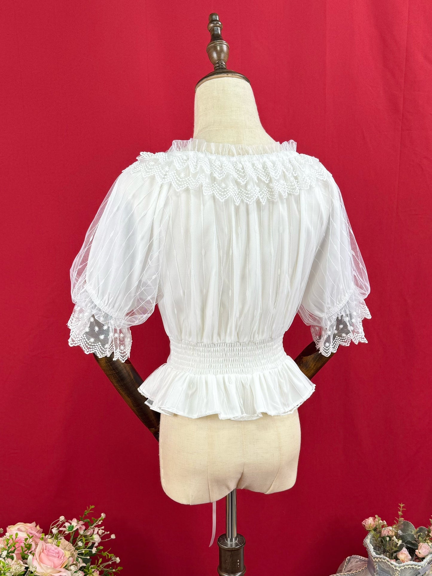 DMFS Lolita - Classic Lolita Shirt Short Sleeve Chiffion Blouse