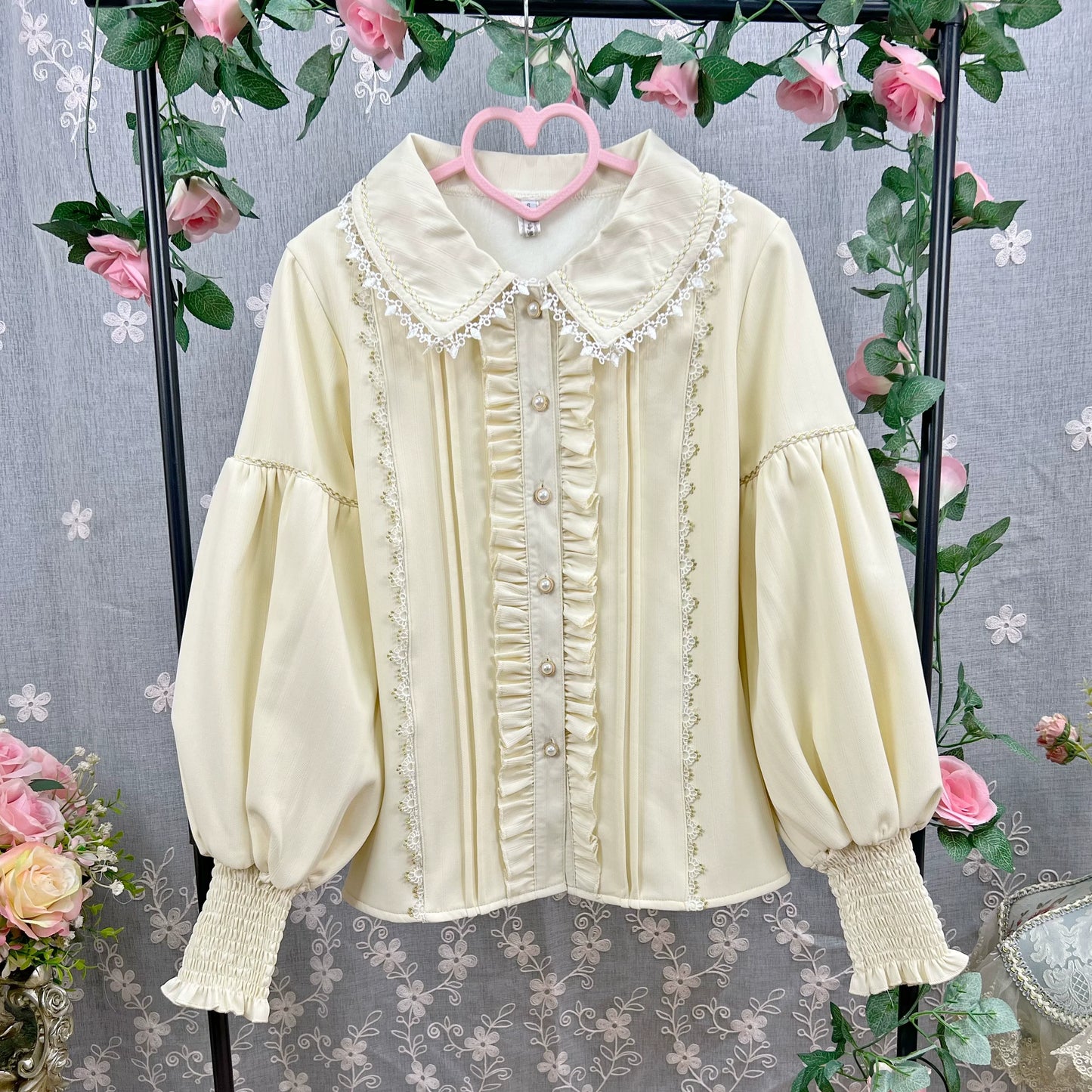 DMFS Lolita - Classic Lolita Blouse Mutton Sleeves Lolita Shirt