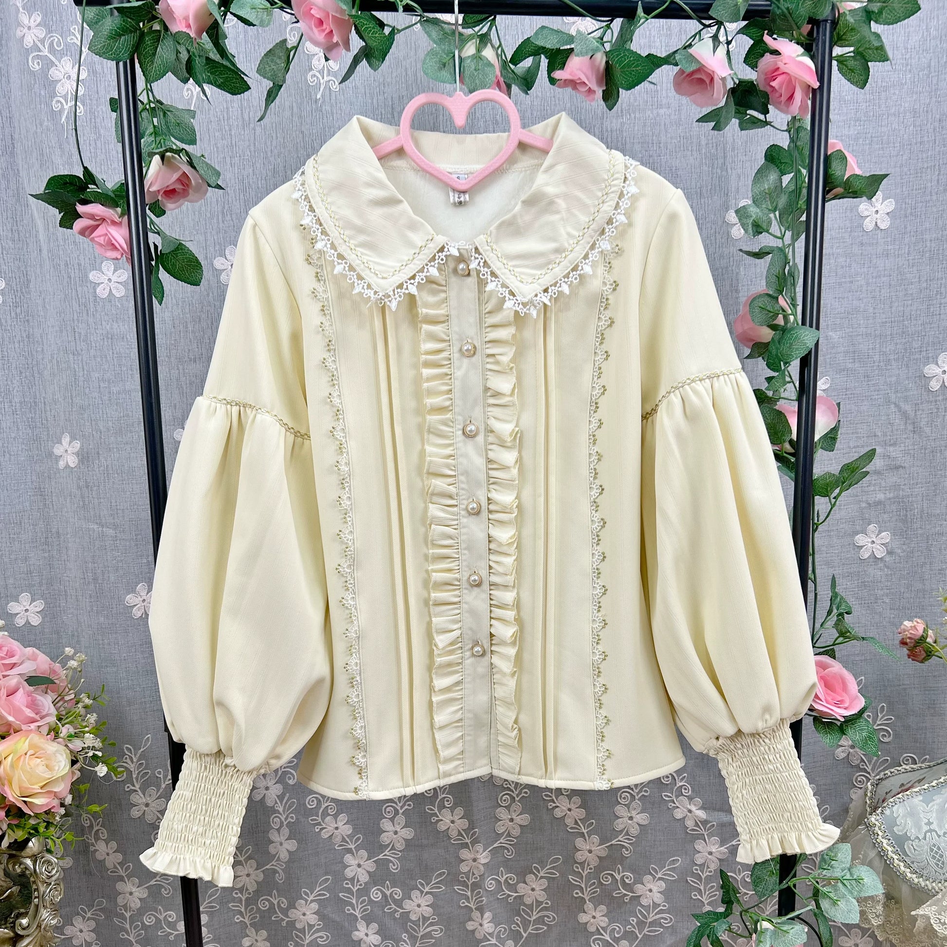 DMFS Lolita - Classic Lolita Blouse Mutton Sleeves Lolita Shirt