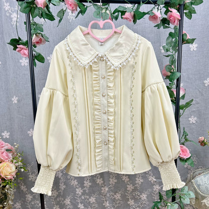 DMFS Lolita - Classic Lolita Blouse Mutton Sleeves Lolita Shirt