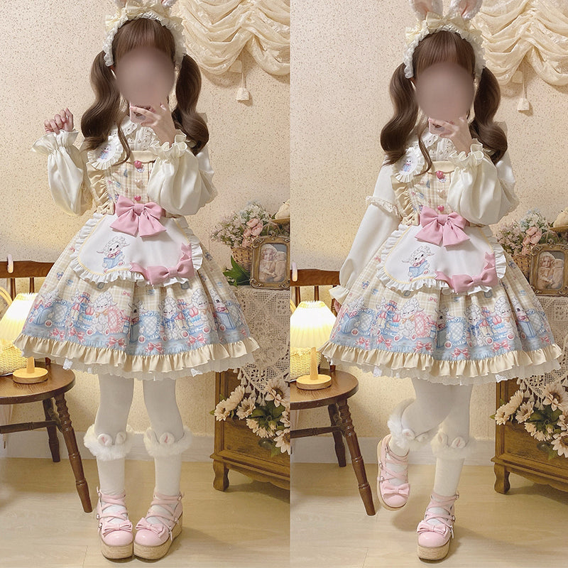 Cinderella - Goat Baa Bedtime Story - SheepPrint Kawaii Lolita JSK