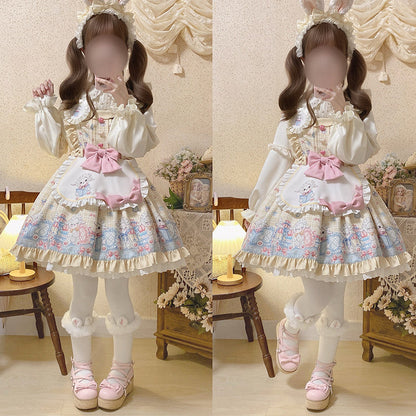 Cinderella - Goat Baa Bedtime Story - SheepPrint Kawaii Lolita JSK