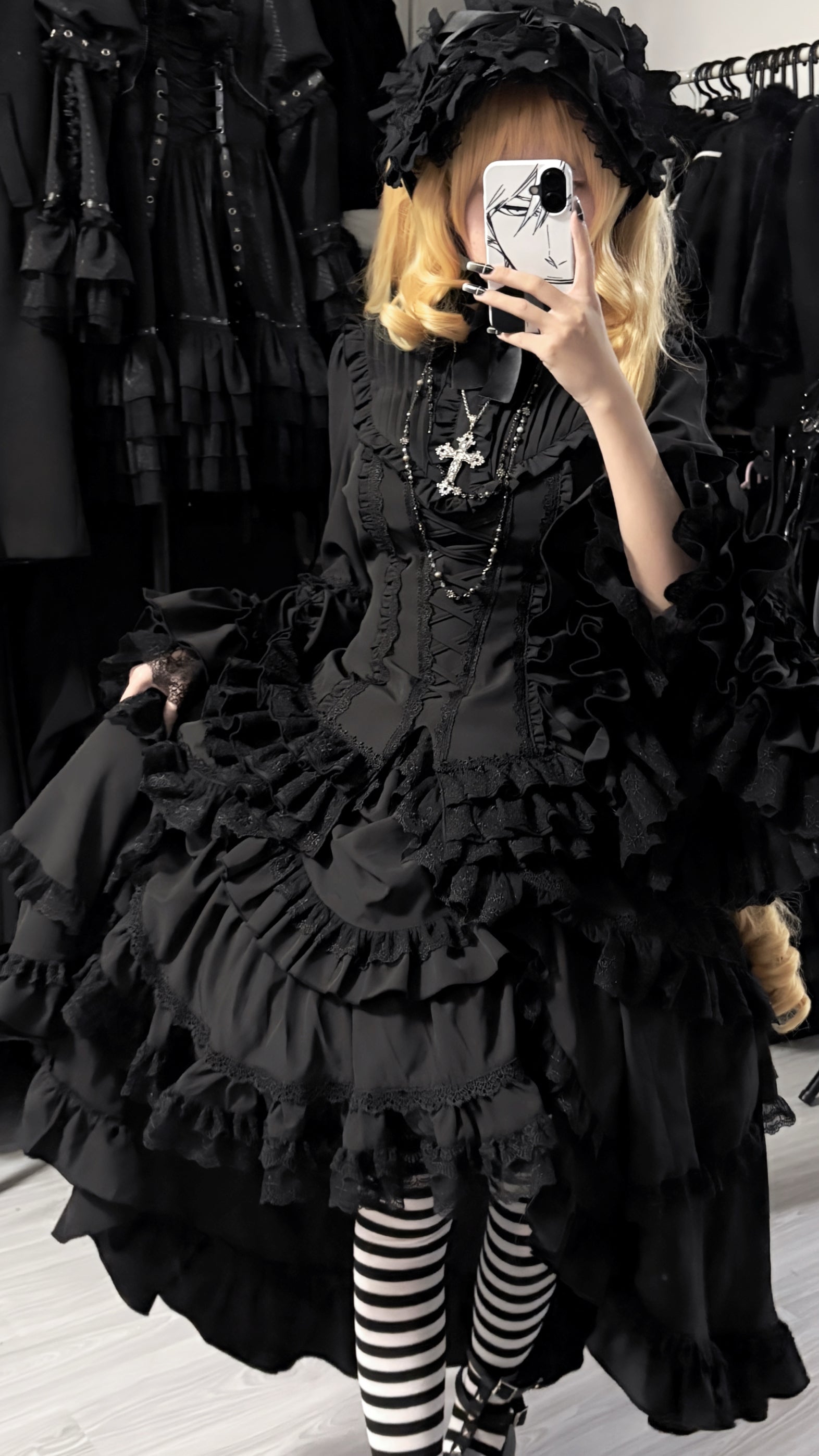 The Original Witch - Phoenix - Gothic Lolita Skirt & Shirt & Jabot For Halloween Festival
