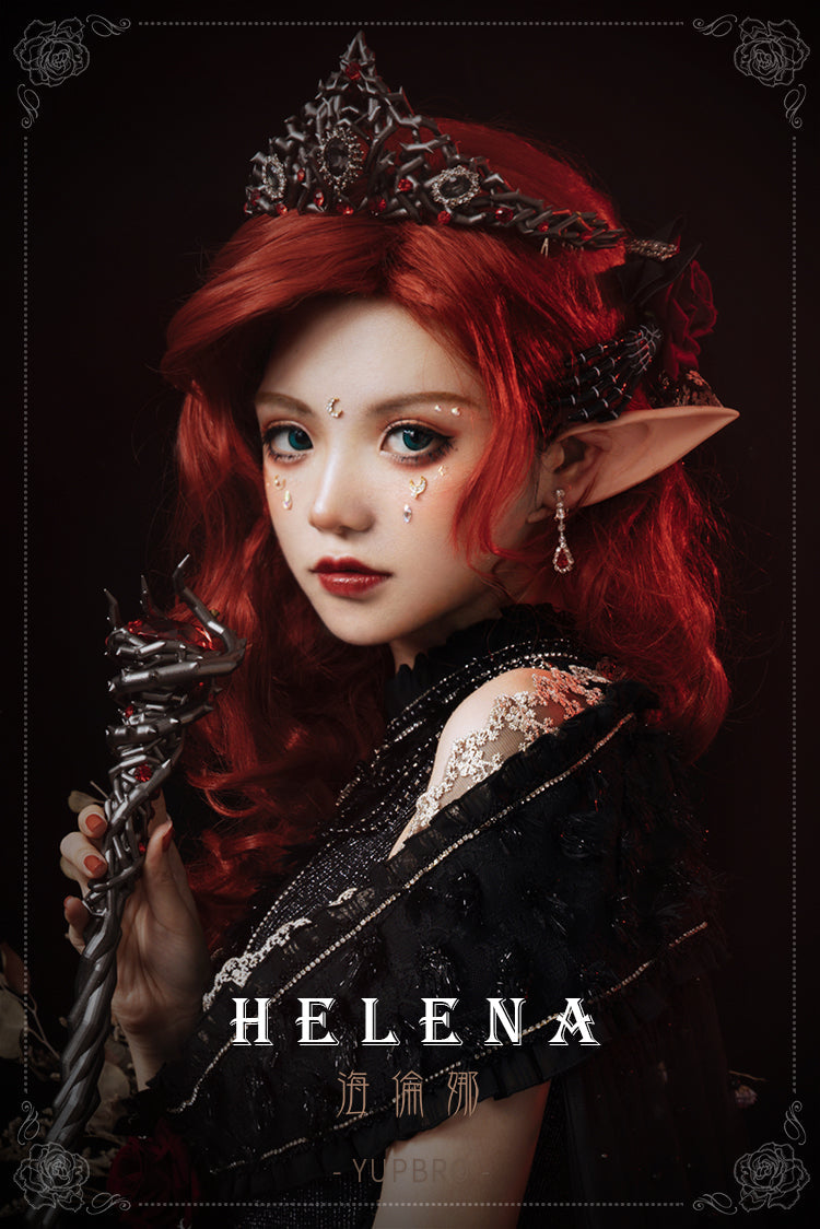 Youpairui - Helena - White and Black Lolita Tea Party JSK Suit