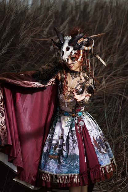 FunCcino - Ragnarok - Nordic Style Loki Lolita JSK SK Dress