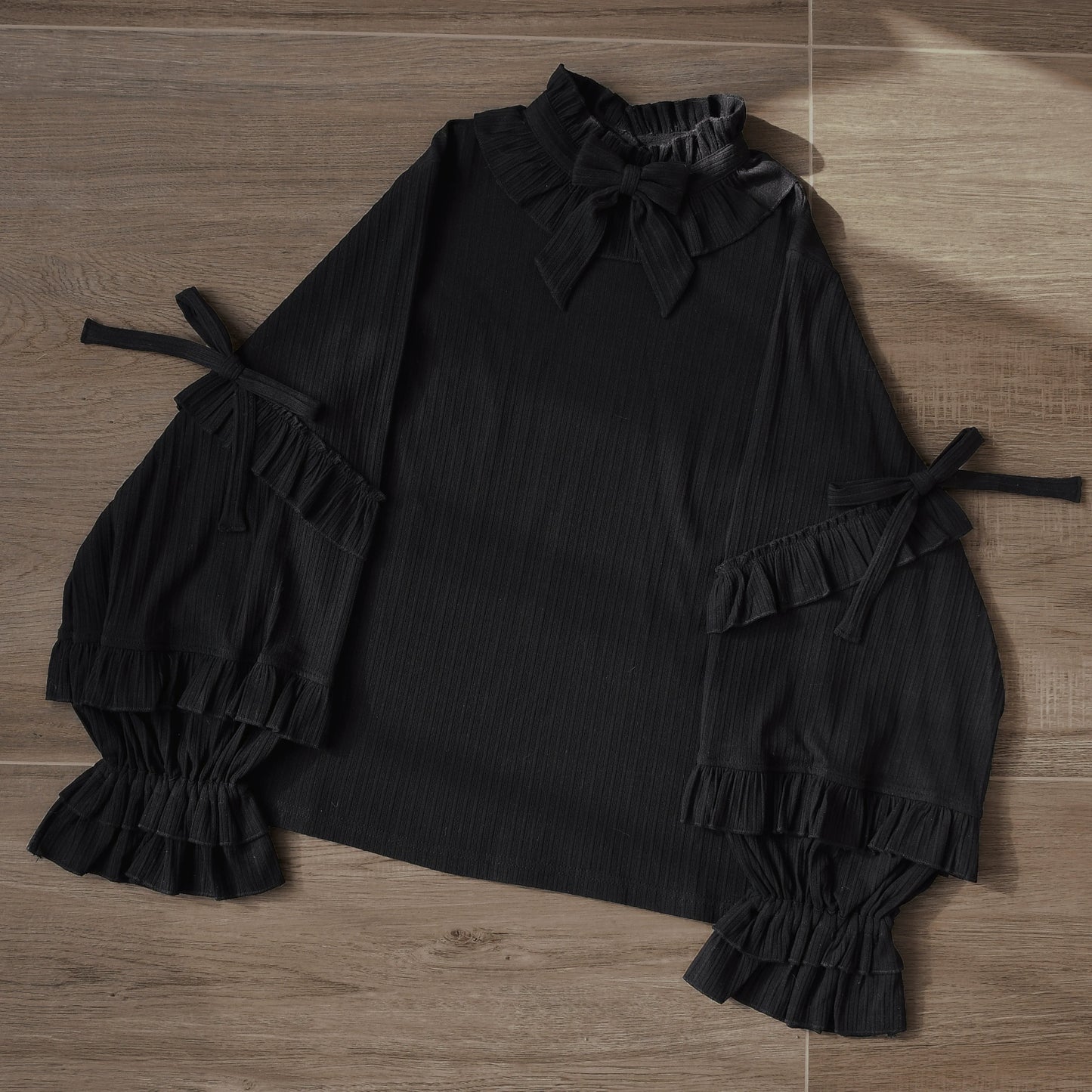 MIST - First Snow - Sweet Lolita Sweater Winter Puff Sleeve Knitting Innerwear