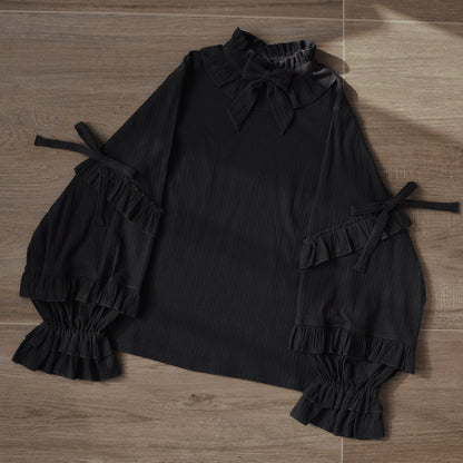 MIST - First Snow - Sweet Lolita Sweater Winter Puff Sleeve Knitting Innerwear