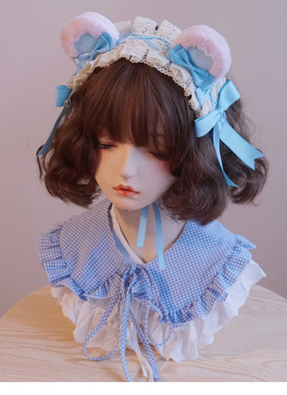 Besozealous - Handmade Lolita KC Animal Ear Coffee Hairband