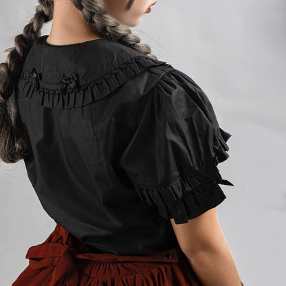 MIST - Creamy Condensed Milk - Kawaii Lolita Shirt Soft Girl Short-sleeved