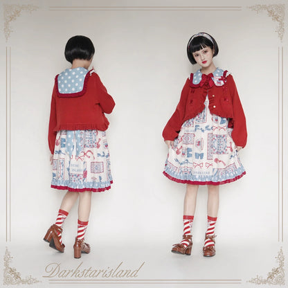 Dark Star Island - Sugar Frost - Sweet Lolita Cardigan Knit Embroidered Sweater