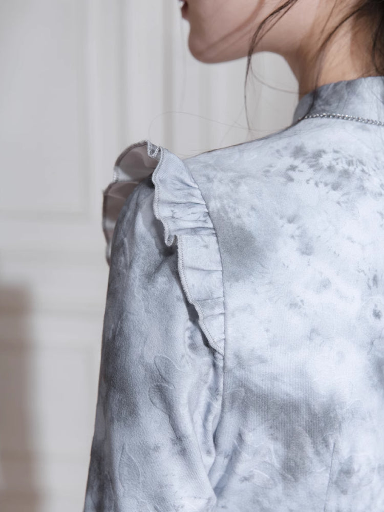 Spring print dress【s0000007223】