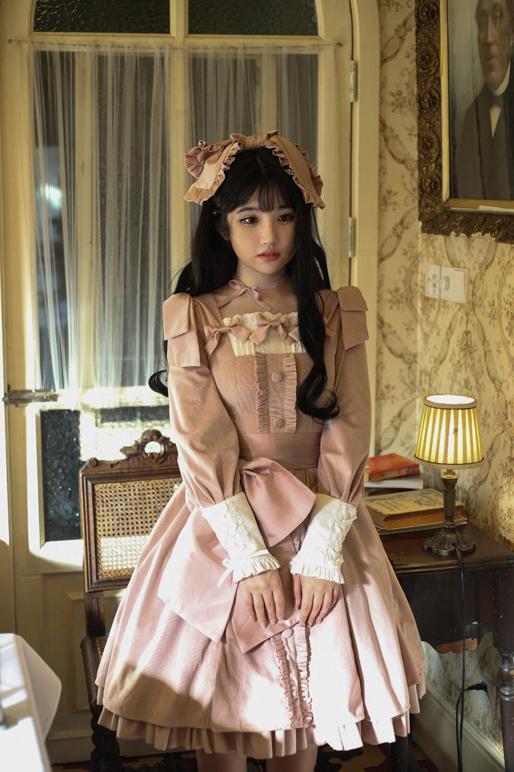 Sweet Wood - Annie's Gift - Elegant Velvet Lolita OP Dress