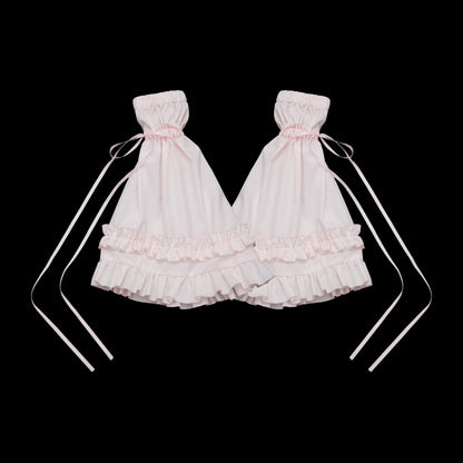 Mengfuzi - Lilith - Pink Sweet Lolita JSK Tiered Ruffle Dress with Bolero