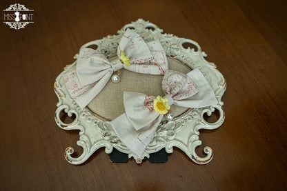 Miss Point - Forest Lolita Small Straw Hat Clip KC Accessory