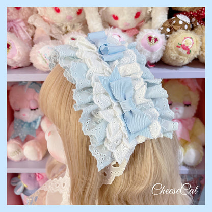 Cheese Cat - Doll Lullaby Tabby Cat Cotton Lolita Headdress