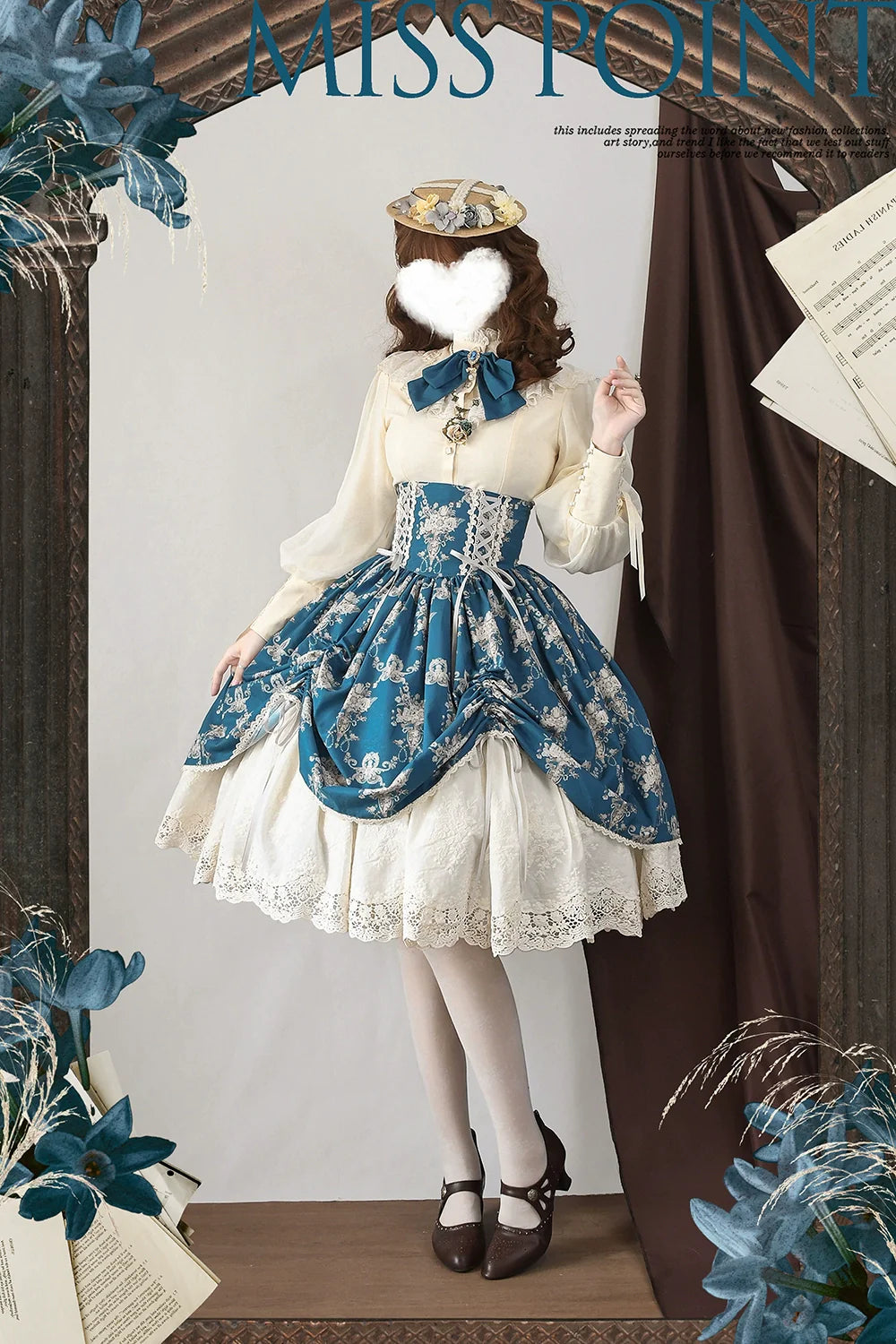 Miss Point - Customized Vintage Lolita Skirt Elegant Pullover Fishbone SK