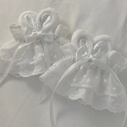 Roji roji - Cute Lolita Bunny Ears Cuffs Lace Summer Butterfly Hand Sleeves