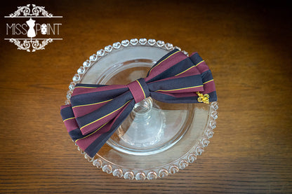 Miss Point - Stripped Lolita Headband Veil Hat Clip Necklace