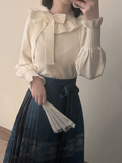 MIST - Mist Cotton - Winter Lolita Sweater Cute Knit Shirt