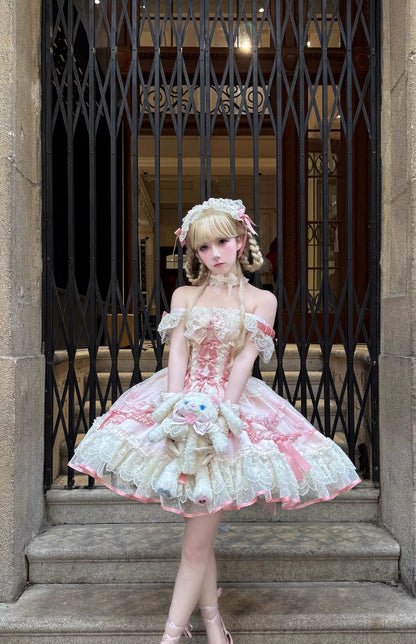 Sugar Girl - Dream Whisper Butterfly - Ballet-Inspired Sweet Lolita JSK Dress