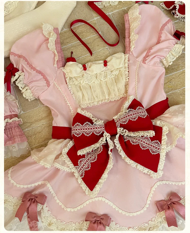 Mademoiselle Pearl - Cup Cake - Sweet Lolita OP Dress Kawaii Lolita JSK SK