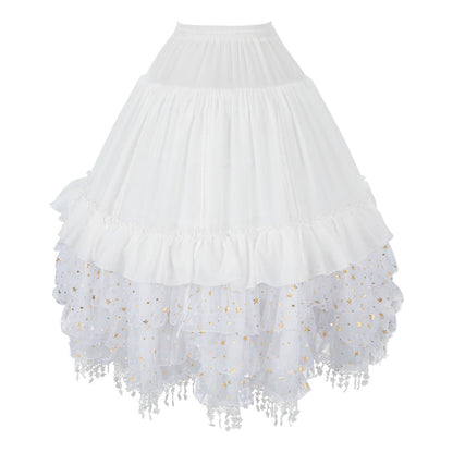 Manyiluo - Starry Dream River - Wedding Lolita Violent Adjustable Fishbone Bustle