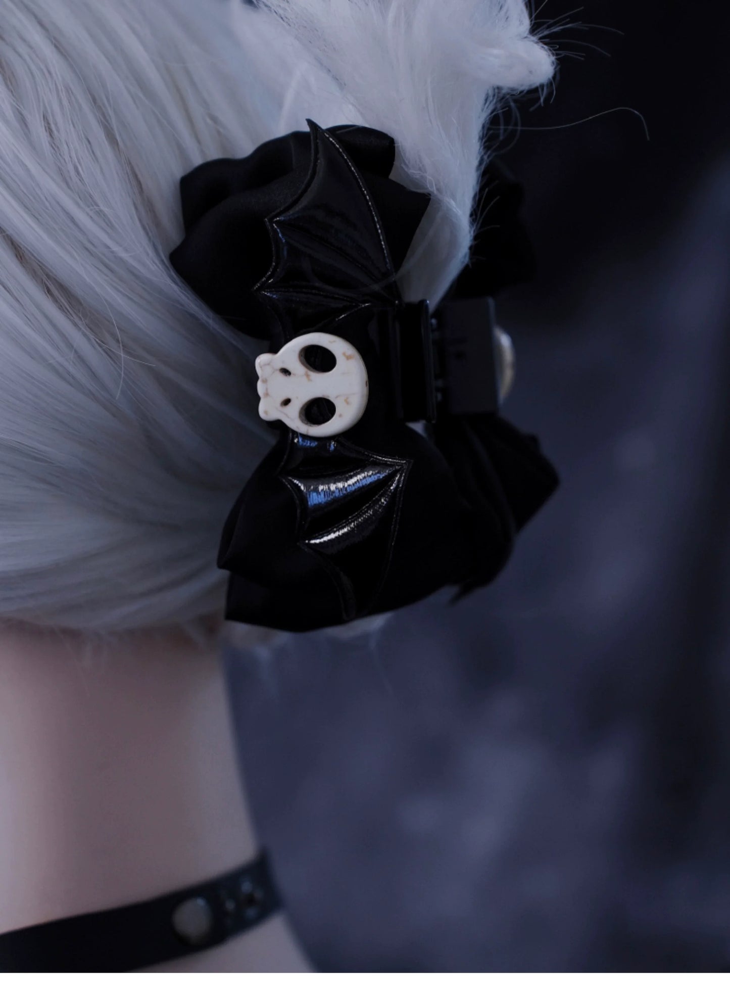 Strange Sugar - Gothic Hair Accessories Set Skulls Sharks Lolita Clips Headbands