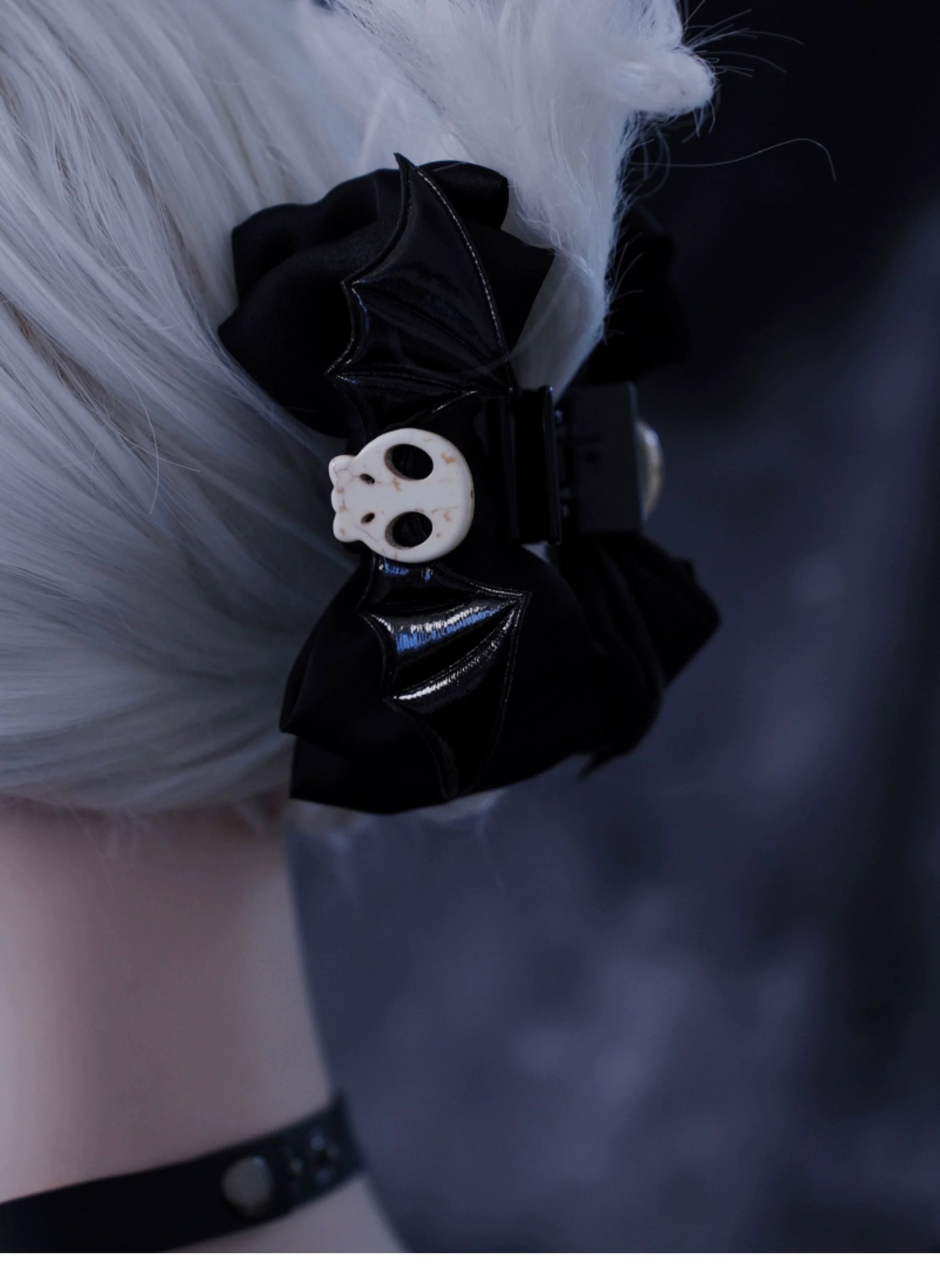 Strange Sugar - Gothic Hair Accessories Set Skulls Sharks Lolita Clips Headbands