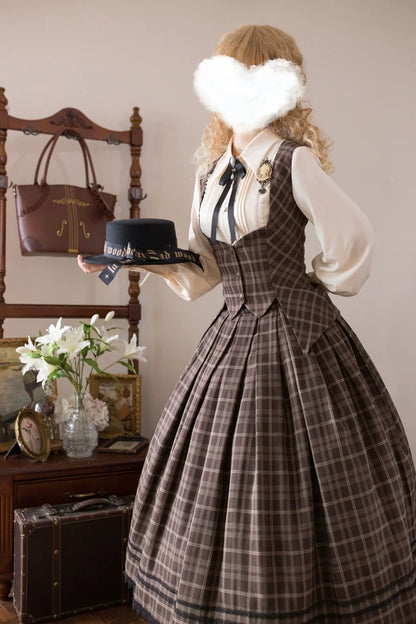 Forest Song - Griffin's Appointment - Vintage Lolita Vest Swallow Tail Vest