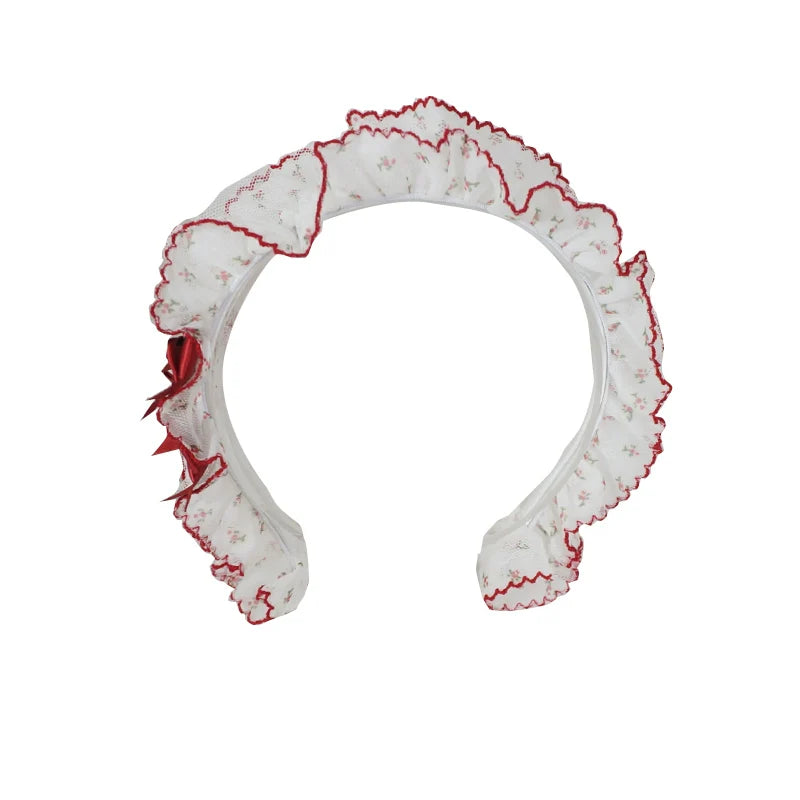MaoJiang Handmade - Sweet Lolita Headdress Ruffled Design Lolita KC
