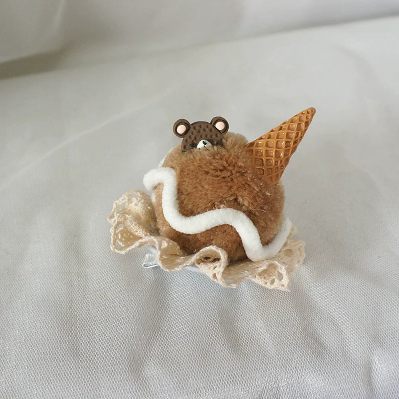 MaoJiang Handmade - Sweet Lolita Headdress Ice Cream Cone Hair Clip