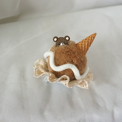 MaoJiang Handmade - Sweet Lolita Headdress Ice Cream Cone Hair Clip