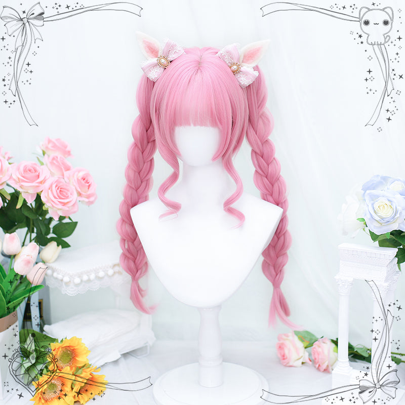 Dalao Home - Princess Lolita Ponytail Long Straight Blonde Wig