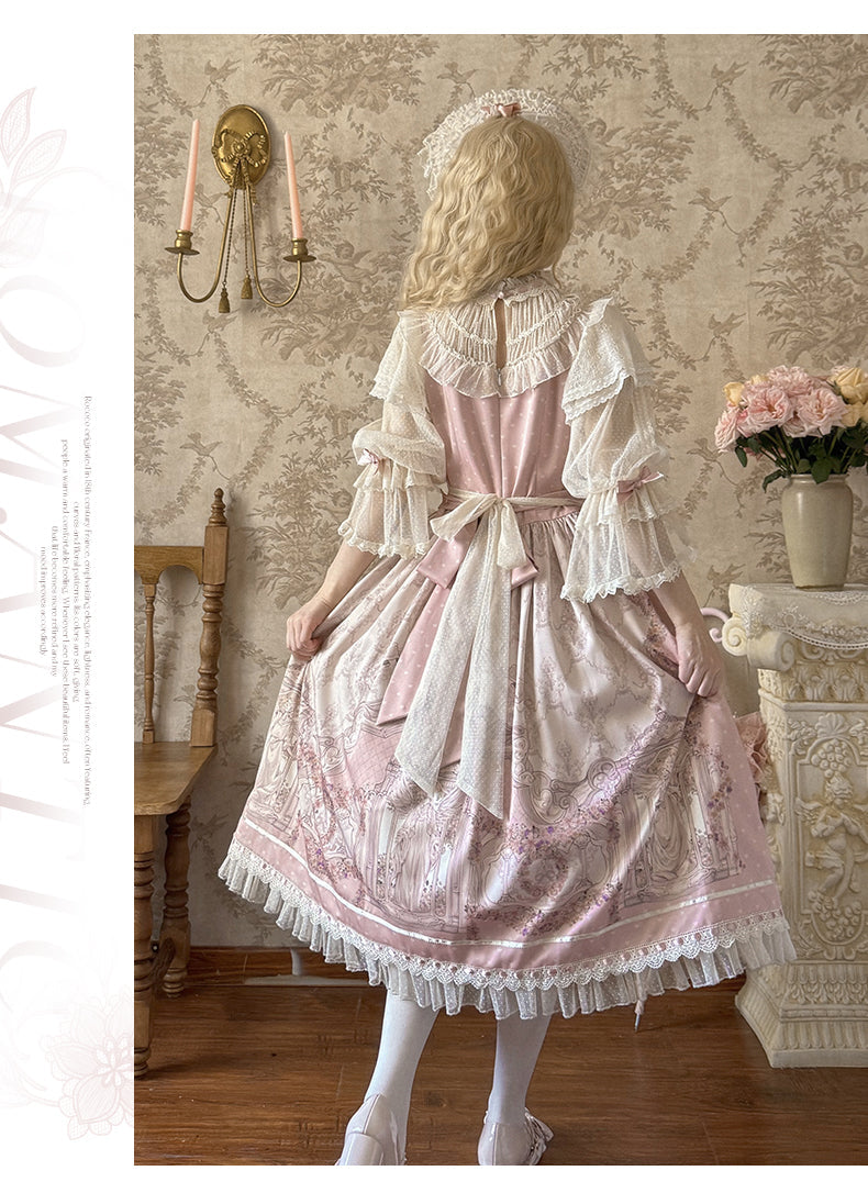 Urtto - Rococo - Spring Vintage Doll Lolita OP Dress with Light Upper